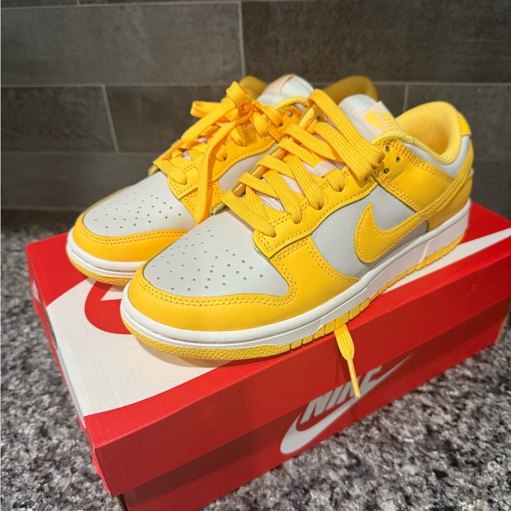Nike Bright Yellow and Gray Sneakers